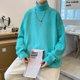 MG5788P47男高级感慵懒潮牌oversize古着vintage冬加厚高领毛衣，男装针织衫/毛衣，星座510A-2