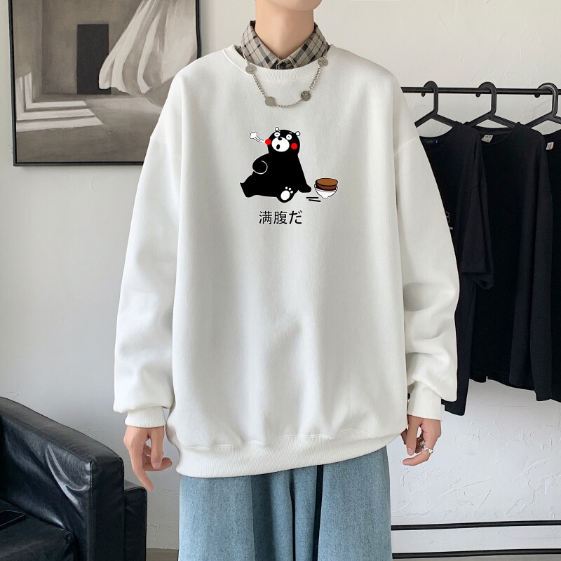 Y2410秋季男士bf宽松卫衣港风卫衣新款圆领韩版潮流衣服图片