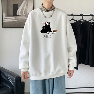 Y2410秋季男士bf宽松卫衣港风卫衣新款圆领韩版潮流衣服图片