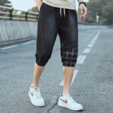 DN3534P48宽松七分裤短裤男士潮流薄款中腰直播供应牛仔七分裤，男装牛仔裤，星座510A-2
