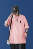 D2120中性女模纯多色全棉夏季新款时尚印花大码短袖情侣款T恤，男装T恤，星座510A-6