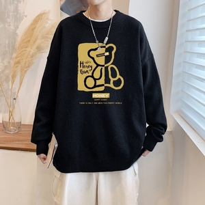 MD2697P55毛衣男韩版潮流宽松bf慵懒圆领秋男士针织衫打底线衣服图片