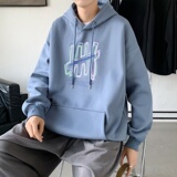 L2445P48延续潮流元素潮趣文字字母印花常规款连帽卫衣男，男装卫衣，星座510A-2