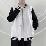 GB5593P60美式街头棒球服男夹克春季加肥加大码潮胖人宽松呢料拼，男装夹克，星座510A-2