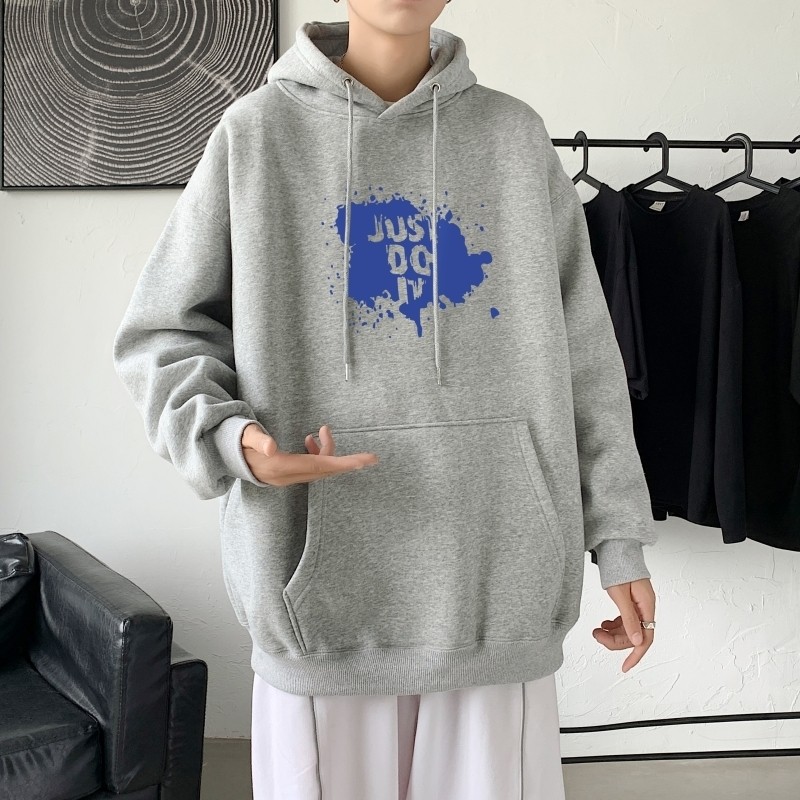 L2457P48秋卫衣2022秋新款港风ins连帽套头印花卫衣外套学生男女,男装卫衣,星座510A-2