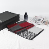 WJ0929P28秋冬男提花格子流苏中长清新拼接围巾男士休闲百搭商务，围巾，星座510A-6