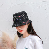 MZ1412P15帽子男休闲时尚渔夫帽夏天韩版百搭遮阳帽女街头个性涂，帽子，星座510A-2