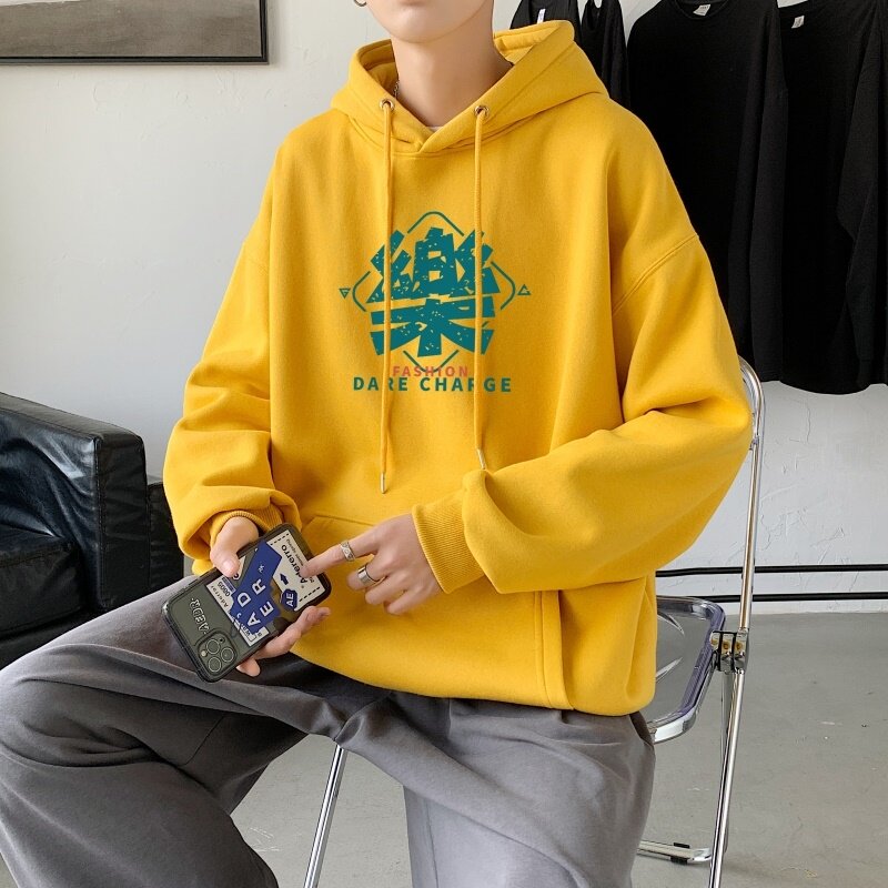 L2451P48秋季上新休闲连帽百搭韩潮外套卫衣男情侣装连帽卫衣,男装卫衣,星座510A-2