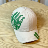 MZ6541P25新款手掌印花鸭舌帽男帽软顶男士棒球帽春夏潮牌秋百搭，帽子，星座510A-2