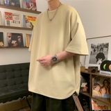 TB8126P25直播品质包边包条重磅菠萝格圆弧下摆侧开叉大码宽松T恤，男装T恤，星座510A-6