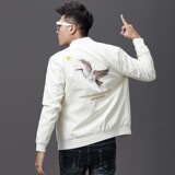 PY5246P95模特2023新款皮衣秋冬潮男皮衣刺绣夹克外套男装PU皮衣，男装皮衣，星座510A-2