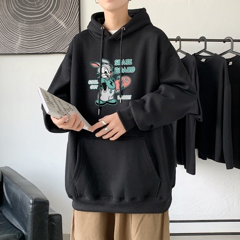 L2558P48卫衣男秋冬新款潮趣文字印花潮流休闲帅气连帽外套,男装卫衣,星座510A-2