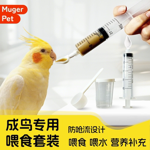 鹦鹉幼鸟喂食器针管喂奶工具软管喂食勺喂奶勺雏鸟勺子喂水注射器