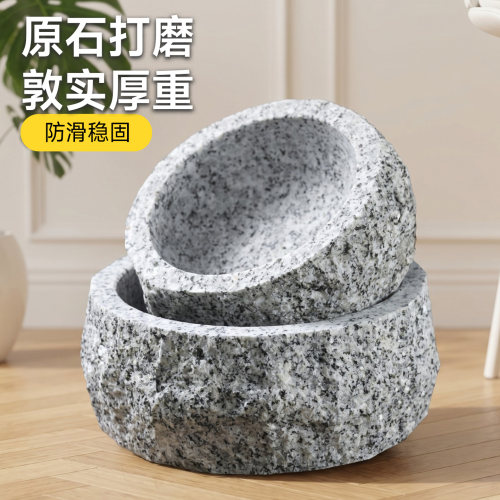 宠物石头碗防滑防打翻耐咬耐摔