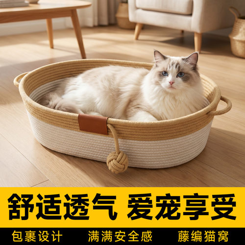 猫窝夏季半透气不变形耐抓耐磨