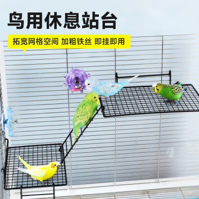 鹦鹉站台休息睡觉网格站架小鸟鸟笼配件大全虎皮玄风爬梯鸟架鸟窝