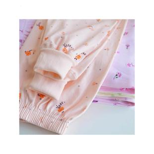 宽松妈妈保暖衬裤 秋裤 女士中老年人全棉线裤 棉毛裤 女纯棉高腰大码