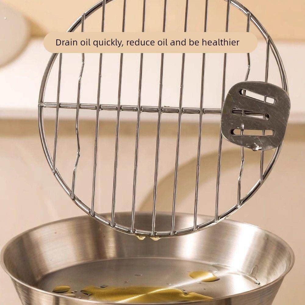 德国空气炸锅烤架内用配件304不锈钢专用滤油架方形烤肉支架工具