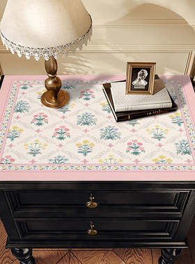 洛西系列床头柜垫防水防油可擦洗皮革PVC轻奢盖布防刮洗衣机盖巾