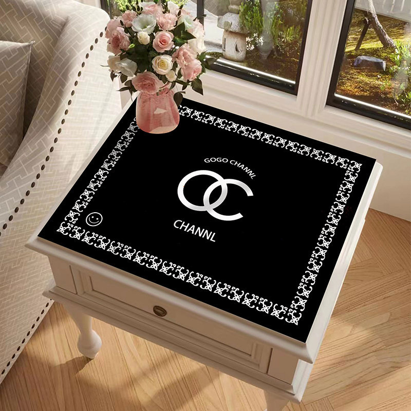 潮流复古防水防油免洗皮革床头柜垫子几何图案家用卧室万能盖布,居家布艺,床头柜盖布,淘宝优惠券,粉丝福利购,淘宝优惠卷