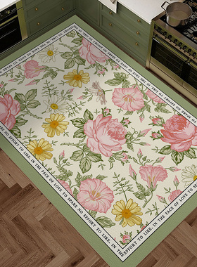 厨房专用地垫科技皮硅藻泥吸水速干地毯可擦洗防摔防滑地垫新款