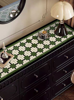 高颜值入户门鞋柜盖垫防水免洗长条形餐边柜防油桌垫边柜玄关柜垫