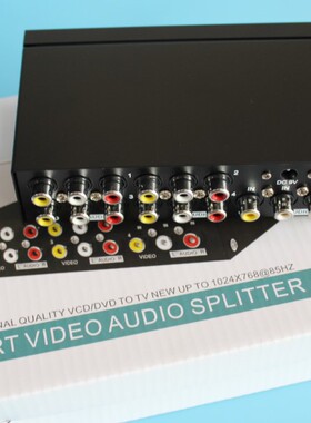 MT-104AV AV分配器 一进四出 模拟音视频分配器1进4出 4口分屏器