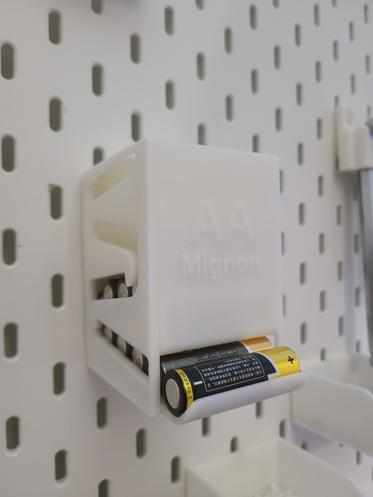 适用宜家SKADIS 斯考迪斯 宜家洞洞板配件 大容量存储电池支架