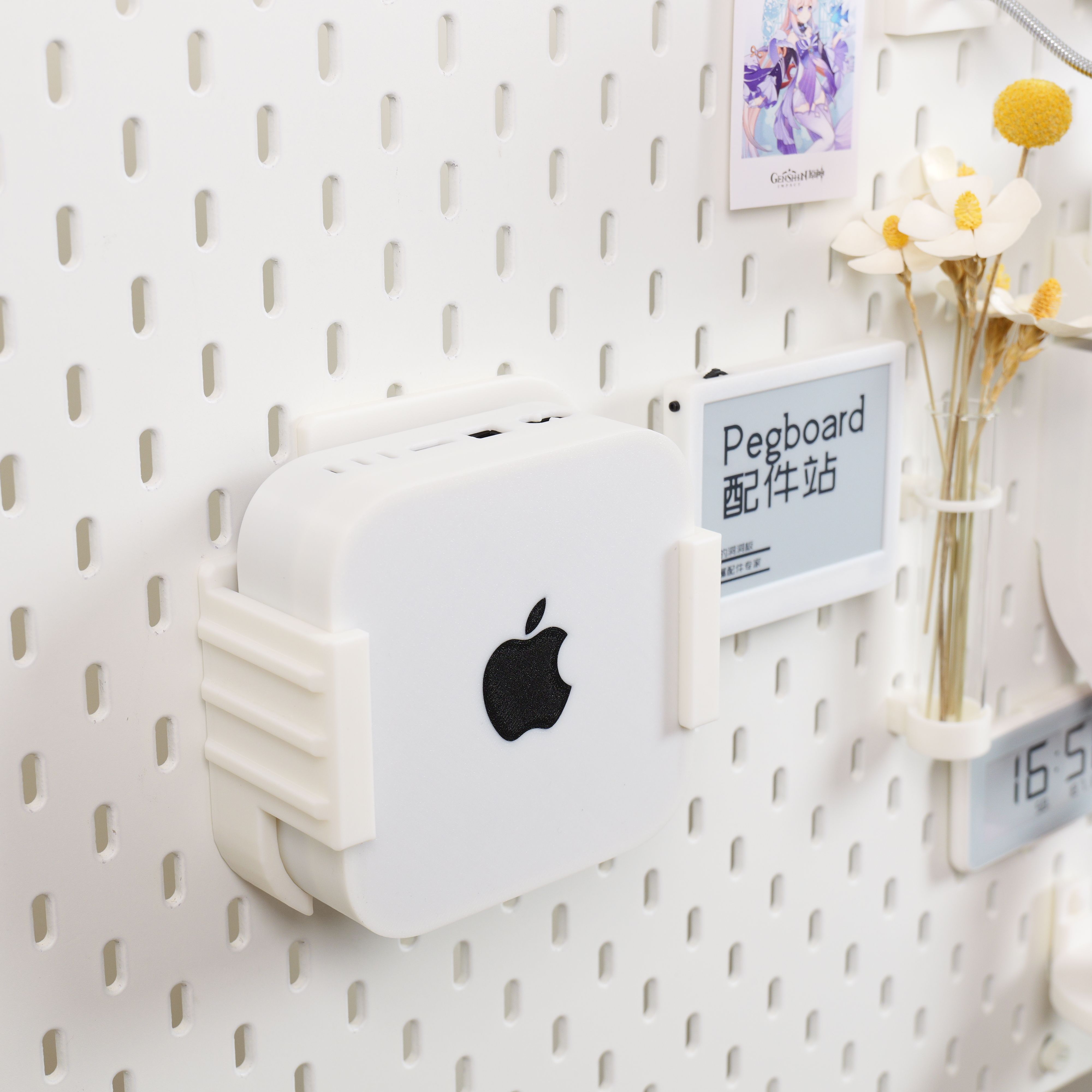适用宜家SKADIS 斯考迪斯 宜家洞洞板配件 苹果mac mini m4支架