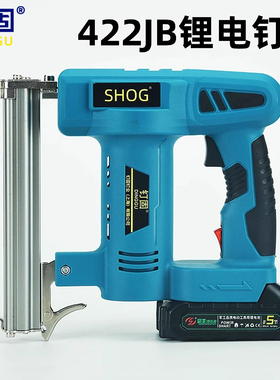 钉固422JB电动钉枪家用充电式码钉射钉气钉枪木工专用锂电打钉枪