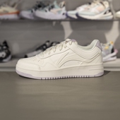 小白鞋 李宁天迹板鞋 AGCV090 减震回弹经典 休闲鞋 女子2025春季 新款