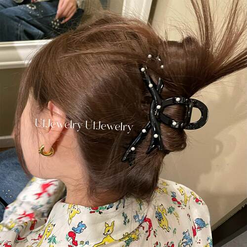 优依家醋酸材质盘发鲨鱼夹