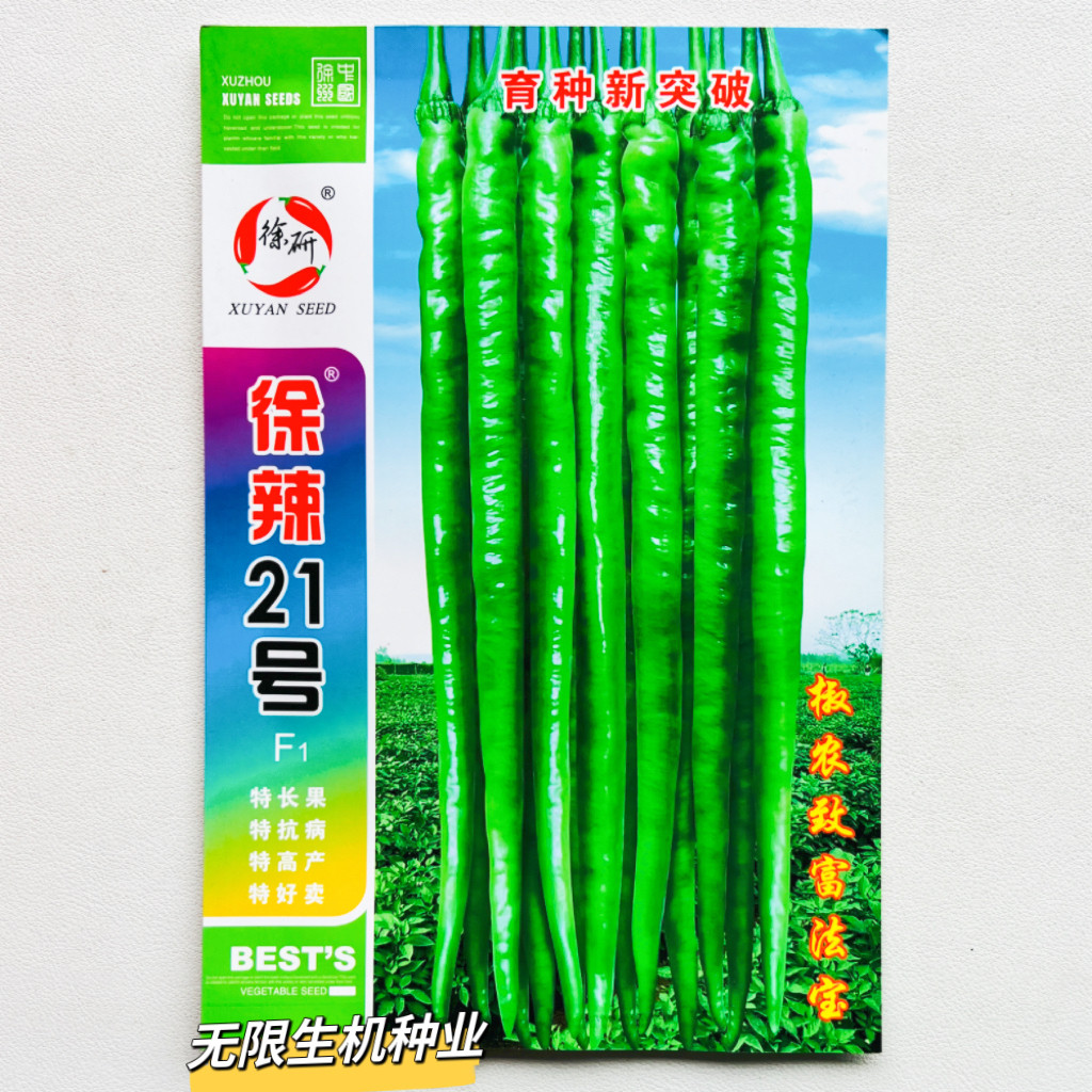 正品线椒种子徐辣21号长线椒种籽 早熟高产硬果超辣辣椒种籽 超辣