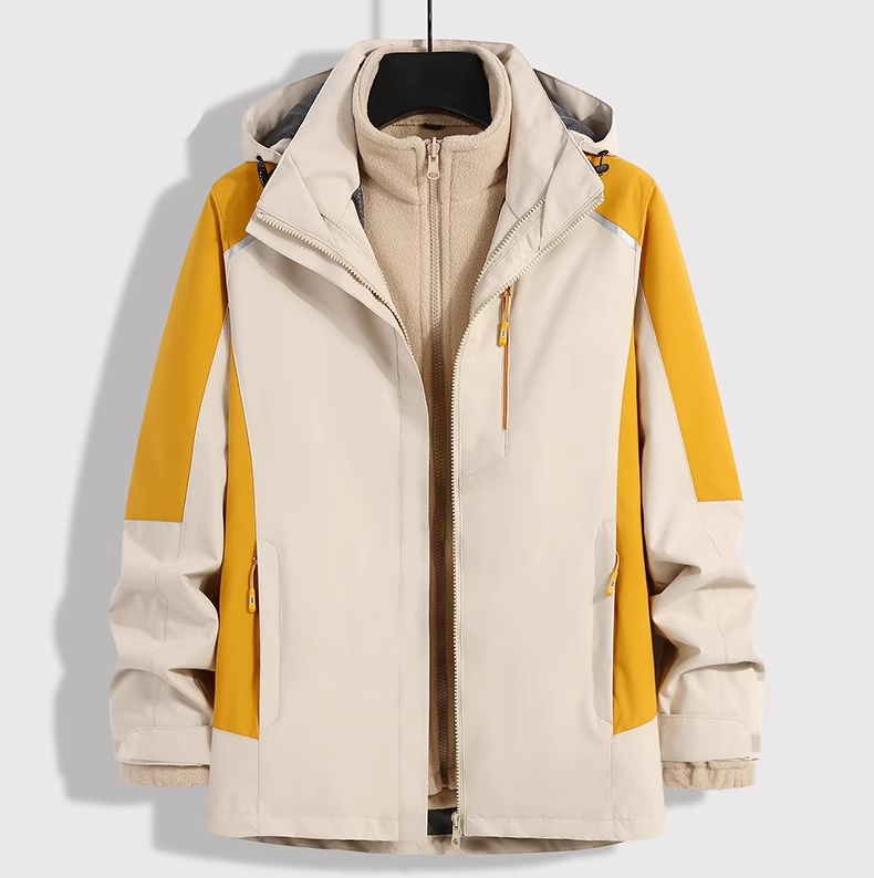 户外潮牌冲锋衣两件套男女三合一可拆卸外套秋冬防风加厚保暖定制