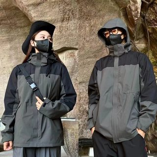 户外冲锋衣三合一单层秋季男款工作服两件套女软壳防风登山服定制