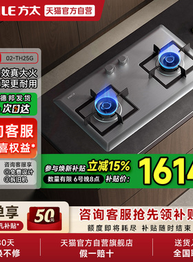 方太02-TH25G不锈钢燃气灶煤气灶双灶台嵌入式灶具家用厨房官方01