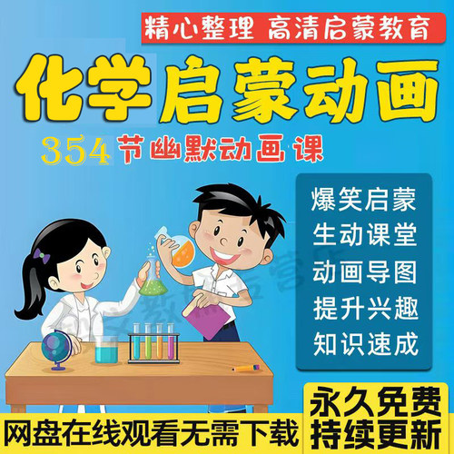 小学初中化学趣味启蒙课程动画视频爆笑幽默课堂视频（送物理）