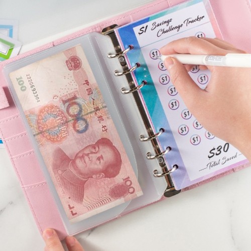 52周存钱本收纳包成人记账本攒钱袋现金夹365天计划表打卡大容量