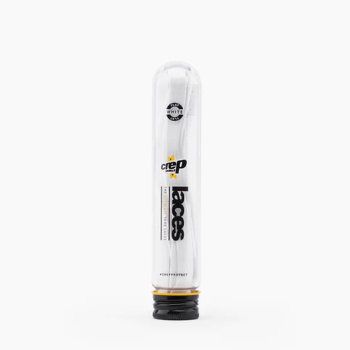 Crep防水白色运动鞋扁鞋带