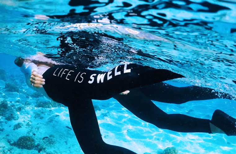 韩国游泳裤女长裤显瘦温泉运动沙滩防晒潜水服情侣速干水母浮潜