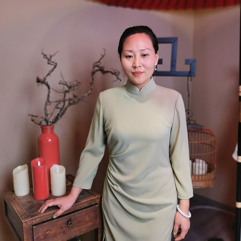 【清和自在】中国风原创设计2020春夏女装茶人服旗袍