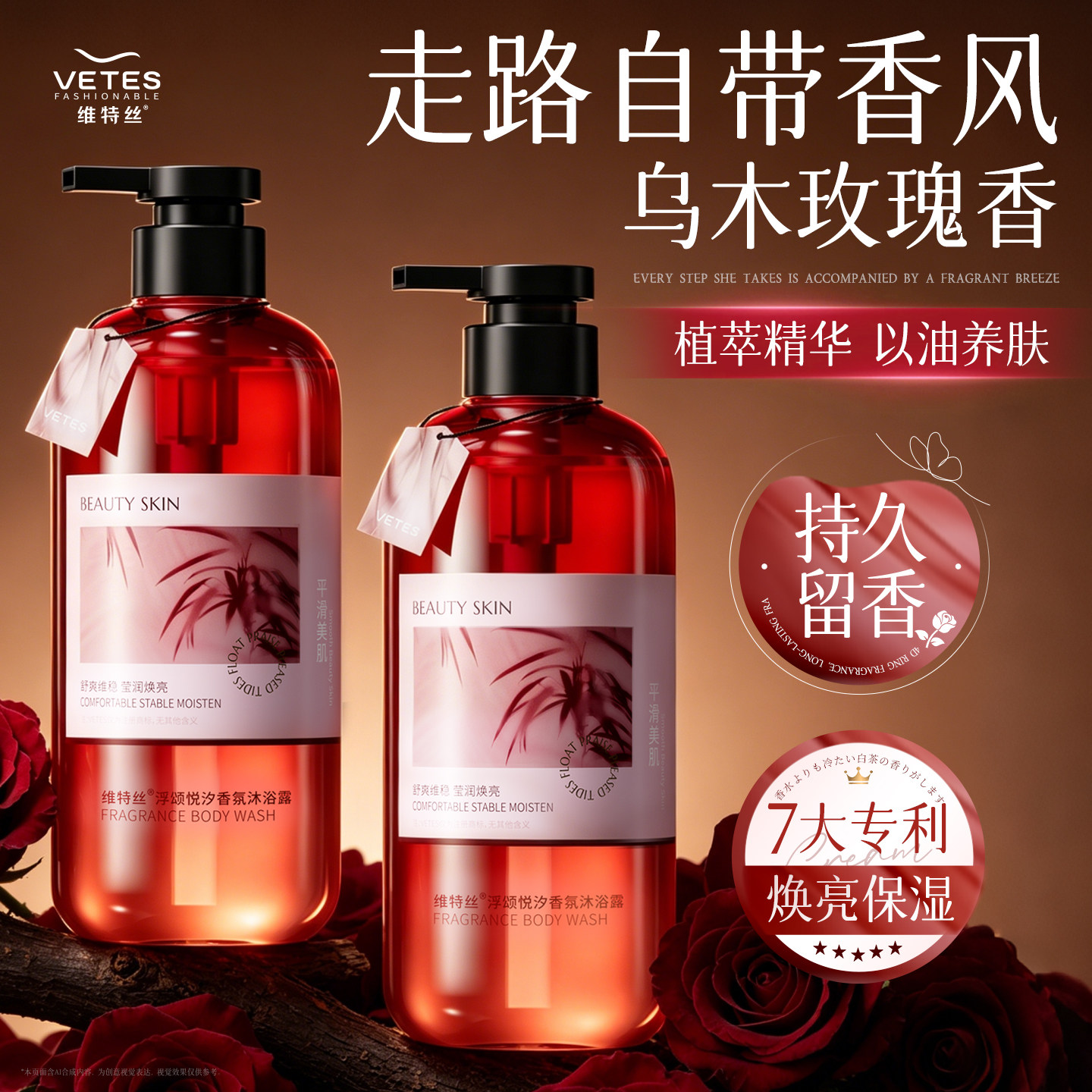 沐浴露持久留香72小时香水乳液成人男士女通用套装品牌正品官方店