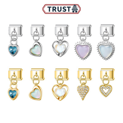 心形吊坠模块手链diy礼物