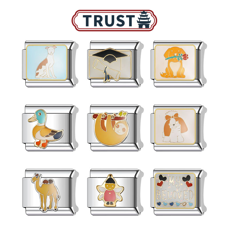 Trusta钛钢模块手链现速发货