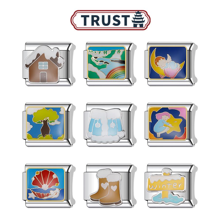 Trusta意大利模块手链卡通冬季