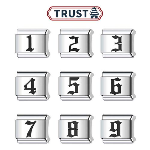 黑白炫酷数字手链diy女现速发货