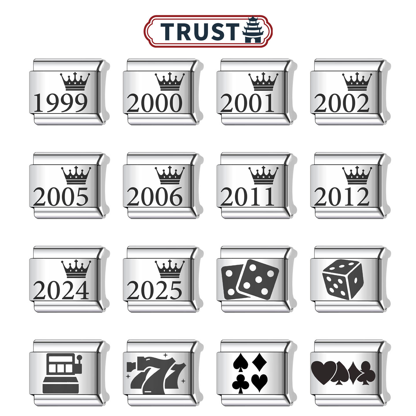 模块手链纪念年份情侣送礼