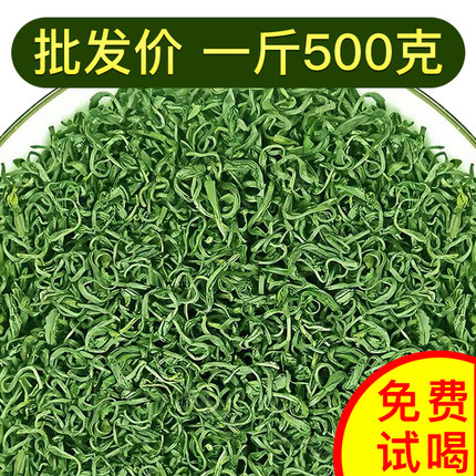 工厂批发绿茶2026新茶叶浓香型散装高山云雾茶非毛尖棋牌室大排档