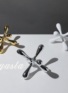 创意几何艺术样板房酒柜细胞摆件