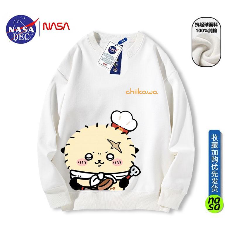 NASA联名哇小八乌萨奇圆领卫衣秋